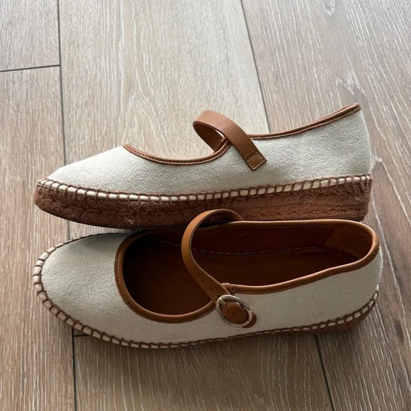 Tuckernuck Ivory Canvas Jamie Espadrille Flats - Picture 10 of 13